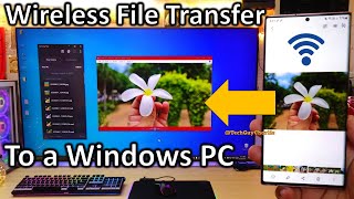 Samsung Galaxy How To WIRELESSLY Transfer Photos Videos or ANY Files to a Windows PC [upl. by Silliw]