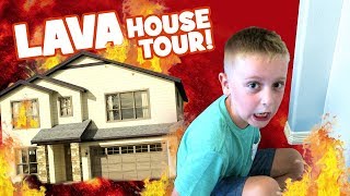 The Floor is Lava House Tour Edition Family Fun Challenge by KCity [upl. by Yaja]