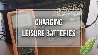 Charging a caravan or motorhome lead acid leisure battery [upl. by Akirdna781]