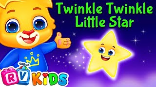 Twinkle Twinkle Little Star Song  Nursery Rhymes amp Kids Songs by RV AppStudios [upl. by Anayt]