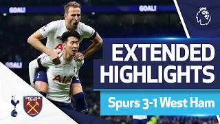 Sonny at the double  Spurs 31 West Ham  EXTENDED HIGHLIGHTS [upl. by Vergos]