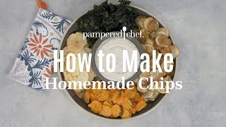 How to Make Homemade Chips  Pampered Chef [upl. by Atteirneh526]