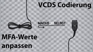 Golf V MFA Werte anpassenhinzufügen mit VCDS Tutorial HD [upl. by Namus]