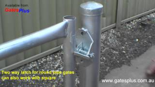 Gate Latch 2 way for round pipe and square [upl. by Schecter180]