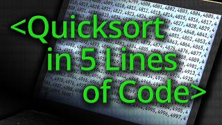 Quicksort Algorithm in Five Lines of Code  Computerphile [upl. by Llien]