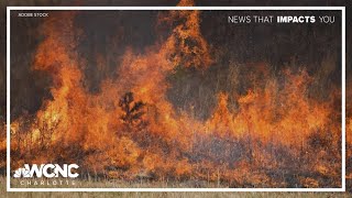 SC wildfire causes evacuations [upl. by Adala230]