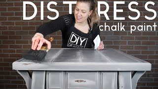 How To Distress Chalk Painted Furniture  Tips amp Techniques [upl. by Costanzia]