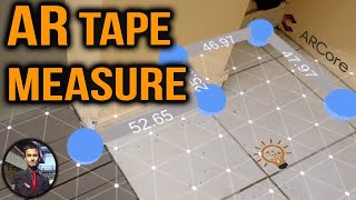 AR Measuring App Demo using ARCore in Unity Augmented Reality Apps [upl. by Lauder]