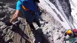 Couloir du Goûter  Mont Blanc juillet 2015 [upl. by Ailaroc]