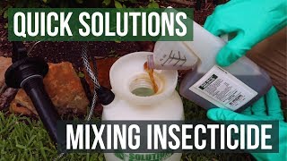 Quick Solutions How to Mix Insecticide [upl. by Llednyl989]