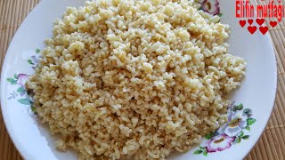 SADE BULGUR PİLAVI NASIL YAPILIR [upl. by Eugirne]