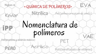 Nomenclatura polímeros [upl. by Maureene233]