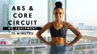 ABS amp CORE CIRCUIT  15 Min Home Workout  Toned Stomach [upl. by Almund]