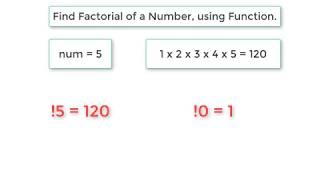 C Program To Find Factorial of a Number using Function [upl. by Clein]