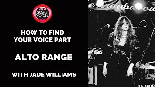 How to find your voice part  Alto range [upl. by Yoong835]