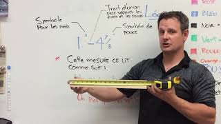 Ruban à mesurer  Comment lire une mesure démonstration [upl. by Haisi]