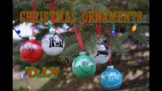 How To Make Personalized Christmas Ornaments [upl. by Arutek]