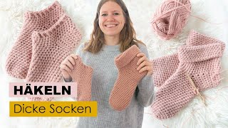 Einfache Socken häkeln [upl. by Draude732]