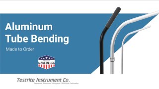 Aluminum Tube Bending [upl. by Nolyad902]