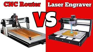 CNC vs Laser Engraver  What You Need To Know Before Buying [upl. by Jonme]