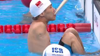 Swimming  Mens 100m Backstroke S6 heat 1  Rio 2016 Paralympic Games [upl. by Yarazed]