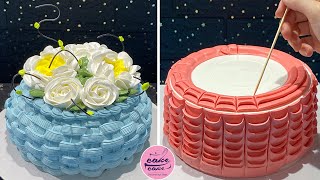 How To Use Nozzles For Cake Decoration  Part 265 [upl. by Eynaffit]