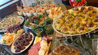 Party Appetizer Buffet Table  Galore Of Flavors [upl. by Ahterod]