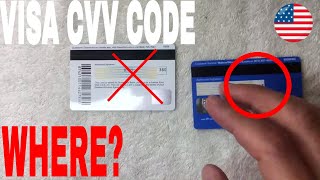 ✅ Where To Find Visa CVV Code 🔴 [upl. by Elli]