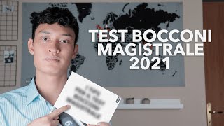 TEST BOCCONI MAGISTRALE 2021  Come passarlo [upl. by Fernande]