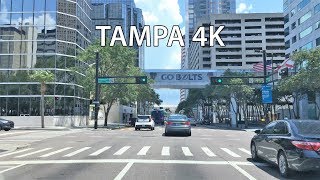 Driving Downtown  Tampa 4K  Florida USA [upl. by Einama]