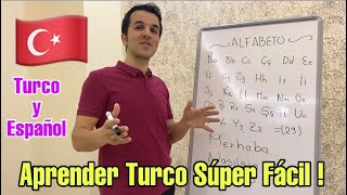 CLASES DE TURCO 1 MUY FÁCIL  Alfabeto  Frases de Amor en Turco💗🇹🇷 [upl. by Asiat]