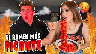 PROBANDO COMIDA ASIÁTICA  RAMEN más PICANTE DEL MUNDO🔥 [upl. by Rennerb]