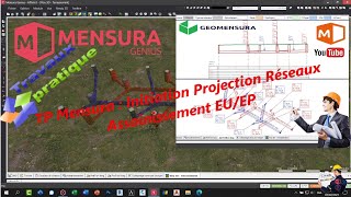 Astuce Mensura  TP Assainissement Création réseau EP et EU  Projection Arbitraire [upl. by Siderf]