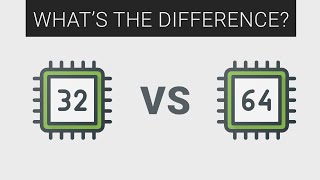 32bit vs 64bit CPU  Explained [upl. by Corby]