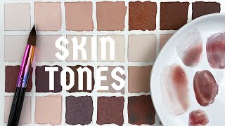 How to Make Any Skin Tone With Watercolour [upl. by Solitta]