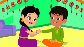 Happy Raksha Bandhan  Celebration Songs For Kids  Kids Rhymes  Cartoon Videos For Children [upl. by Eillime848]