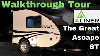 2019 Great Ascape ST Travel Trailer by Aliner Walkthrough Tour [upl. by Noteloc]