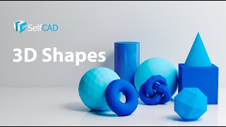 Basic 3D Shapes  SelfCAD Beginner Modeling [upl. by Ekoorb]