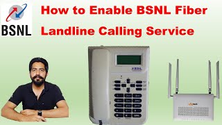 How to Activate BSNL Fiber Landline Voice Calling Service  Voip [upl. by Sykes]