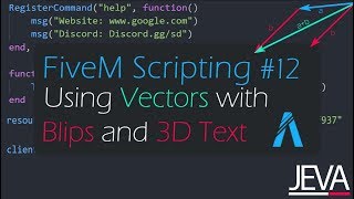 FiveM Scripting 12  Using Vectors to Create Blips and 3D Text [upl. by Reddy710]