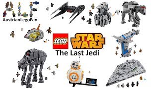 All Lego Star Wars The Last Jedi Sets so far  Lego Speed Build Review [upl. by Trow]