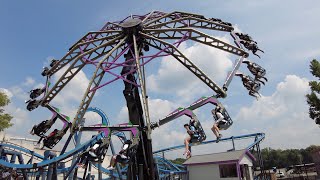 Catwoman Whip 4K OffRide Six Flags Over Georgia [upl. by Aicat]