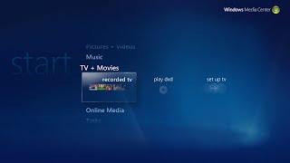 Windows Vistas Windows Media Center [upl. by Netsirhk378]