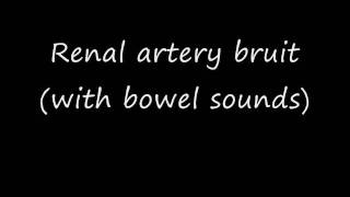 Renal artery bruit [upl. by De Witt222]