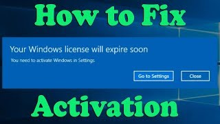 How to Fix Your Windows License Will Expire Soon Windows 10 [upl. by Nerine798]