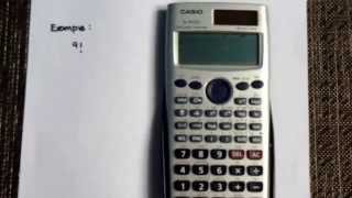 Calculating Factorials using the Casio fx991ES calculator [upl. by Ebanreb208]