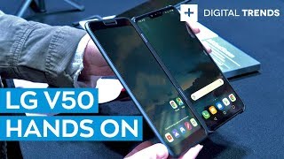 Hands On LG V50 ThinQ 5G [upl. by Eidorb]