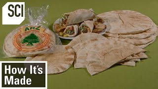 How To Make Pita Bread  How Its Made [upl. by Aneehsal]