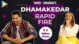 BLOCKBUSTER VarunShraddha’s rapid fire on Prabhas SRK Hrithik Salman Tiger Street Dancer 3D [upl. by Notsew]