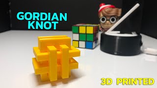 3D Printed Gordian Knot Puzzle  Could YOU Solve It [upl. by Novehc]